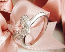 Heart-shaped ring